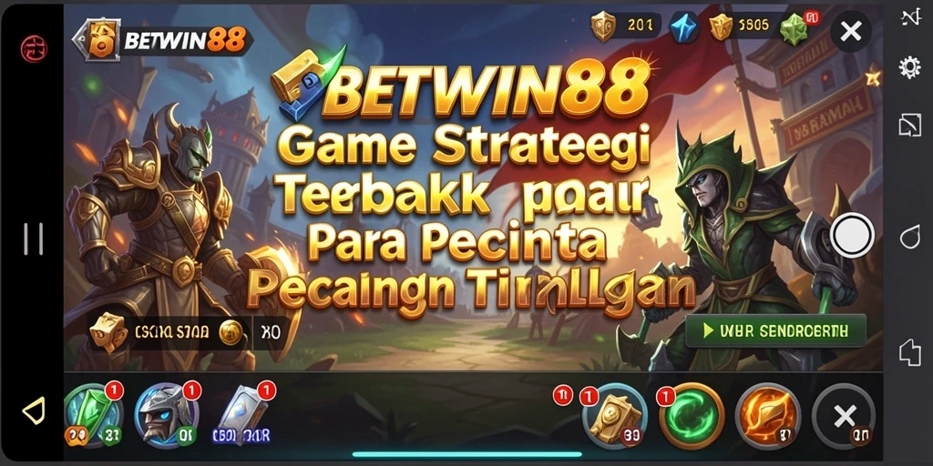 Tampilan gameplay <strong>BETWIN88</strong> yang intensif dalam pertempuran strategi.