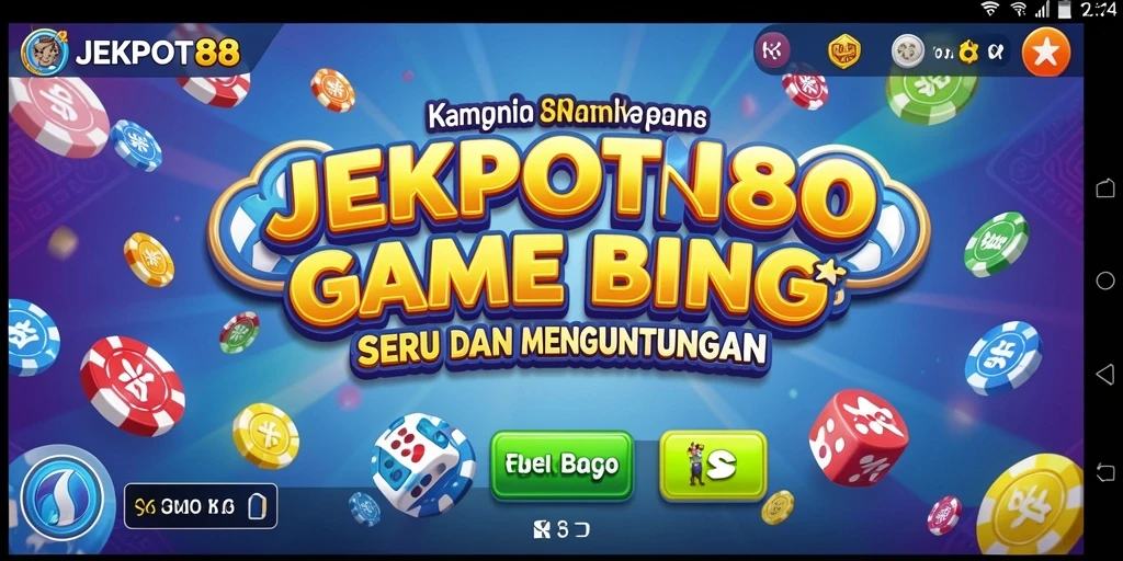 Tampilan gameplay JEKPOT88 yang menarik dan penuh warna.