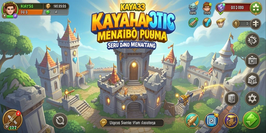 Tangkapan layar menunjukkan aksi menara pertahanan dalam KAYA33.