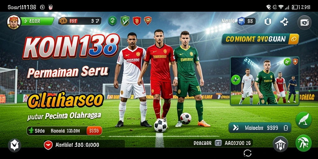 Screenshot menunjukkan aksi seru dalam permainan olahraga KOIN138.
