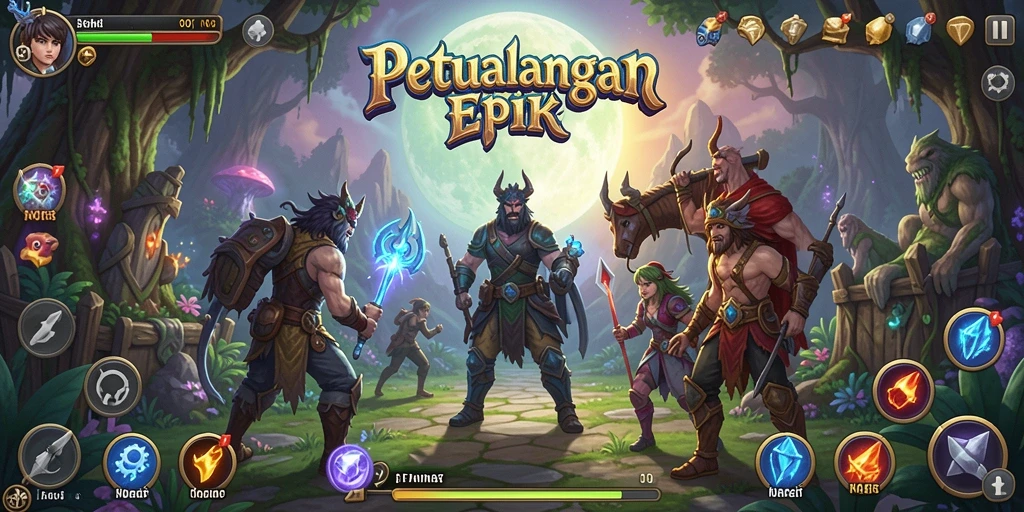 Tampilan menakjubkan dari gameplay RPG yang mendebarkan.