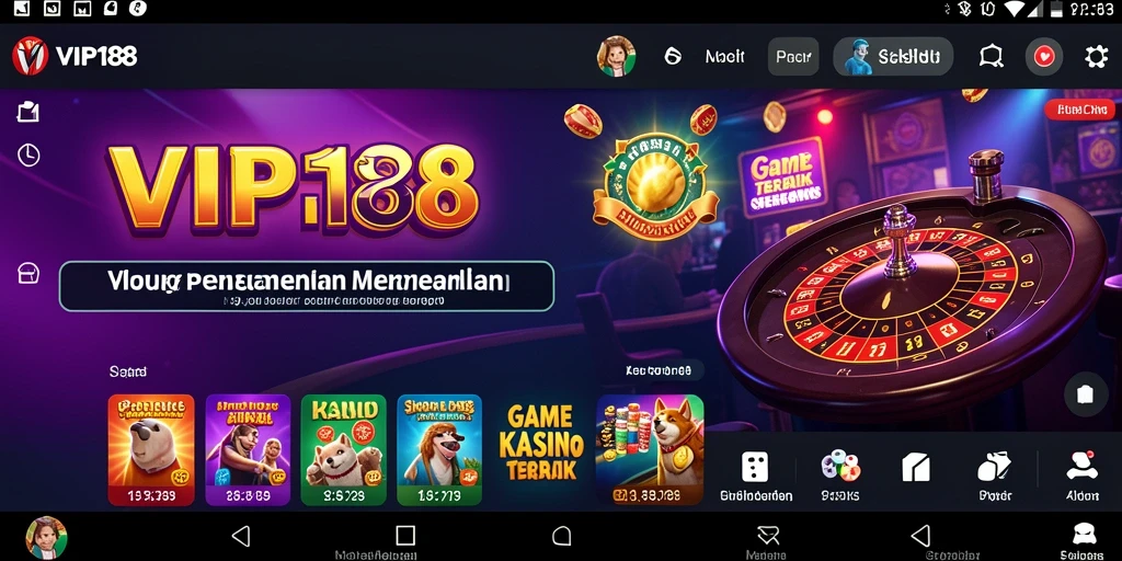 Tampilan menarik dari gameplay Kasino di VIP188.