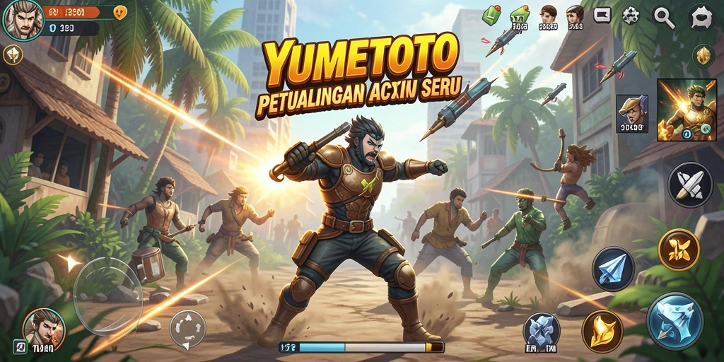 Gameplay seru dan menegangkan YUMETOTO dalam aksi.