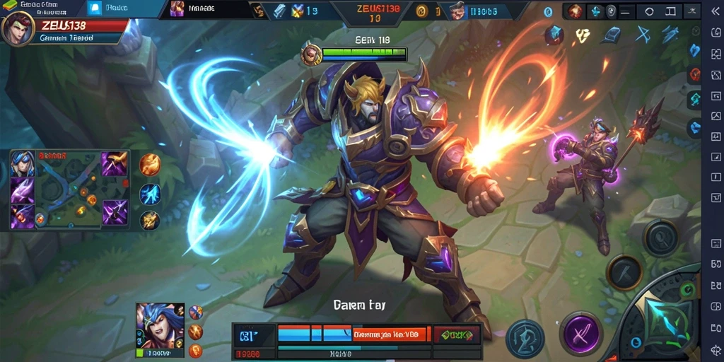 Tampilan gameplay seru dari ZEUS138 dalam aksi MOBA.